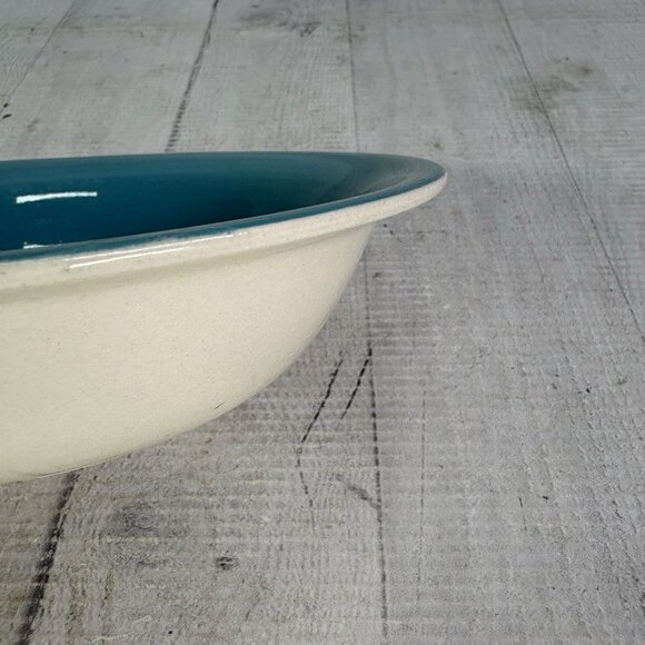 Dover & York DYO1 CIRCLES Rings Swirl Aqua Stoneware Cereal Soup Bowls Set of 2 - Picture 14 of 16